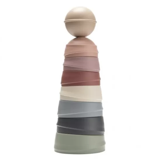 Jucaria Turnul Wobbly Pastel Rainbow BIBS