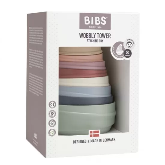 Jucaria Turnul Wobbly Pastel Rainbow BIBS