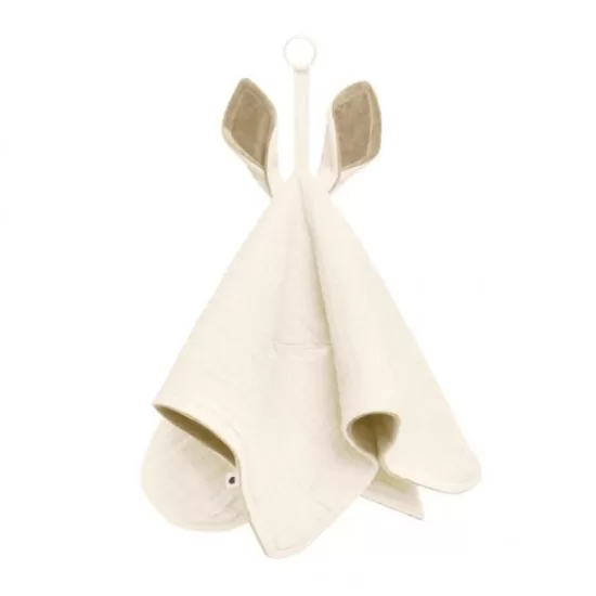 Jucarie bebe - Paturica cu urechiuse Kangaroo Ivory BIBS Jucarie bebe - Paturica cu urechiuse Kangaroo Ivory BIBS