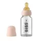 Set complet biberon din sticla anticolici 110 ml Blush BIBS