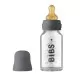 Set complet biberon din sticla anticolici 110 ml Iron BIBS Set complet biberon din sticla anticolici 110 ml Iron BIBS