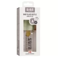 Set complet biberon din sticla anticolici 110 ml Sage BIBS