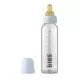 Set complet biberon din sticla anticolici 225 ml Baby Blue BIBS Set complet biberon din sticla anticolici 225 ml Baby Blue BIBS
