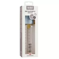 Set complet biberon din sticla anticolici 225 ml Baby Blue BIBS