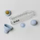 Set complet biberon din sticla anticolici 225 ml Baby Blue BIBS Set complet biberon din sticla anticolici 225 ml Baby Blue BIBS