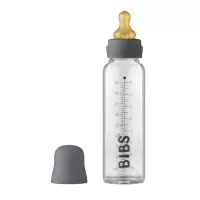 Scomplet biberon din sticla anticolici 225 ml Iron BIBS