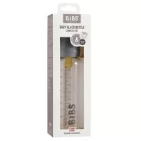 Scomplet biberon din sticla anticolici 225 ml Iron BIBS