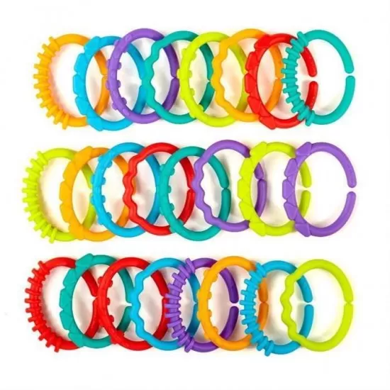 Jucarie Lots Of Links (Set 24 Inele) Bright Starts Jucarie Lots Of Links (Set 24 Inele) Bright Starts
