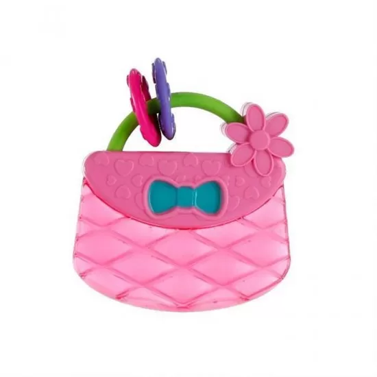 Jucarie dentitie Pretty In Pink Carry & Teethe Purse Bright Starts Jucarie dentitie Pretty In Pink Carry & Teethe Purse Bright Starts