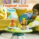 Centru de activitati 2 in 1 Tropic Cool Bright Starts Centru de activitati 2 in 1 Tropic Cool Bright Starts