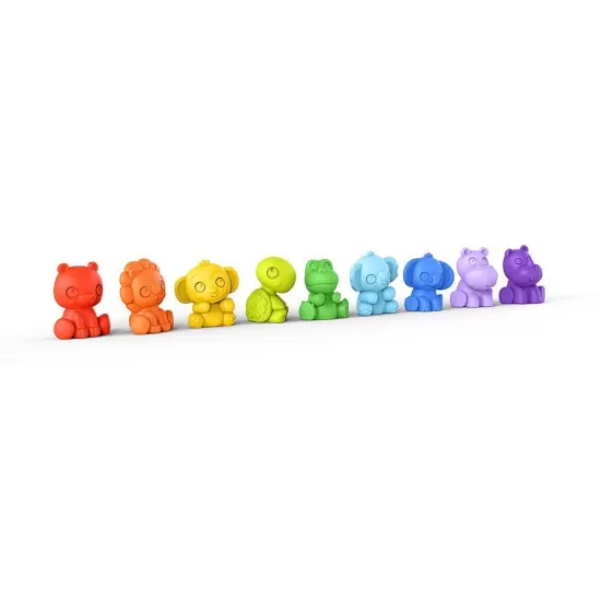Set jucarii baie Bright Starts - Echipa animalutelor colorate Set jucarii baie Bright Starts - Echipa animalutelor colorate