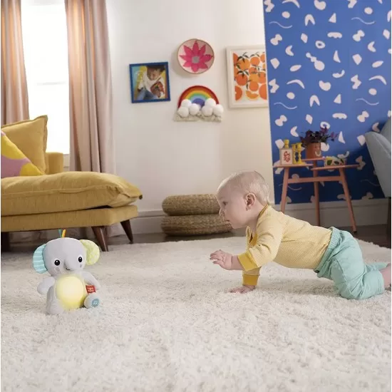 Jucarie interactiva Hug a Bye Baby Elephant Bright Starts