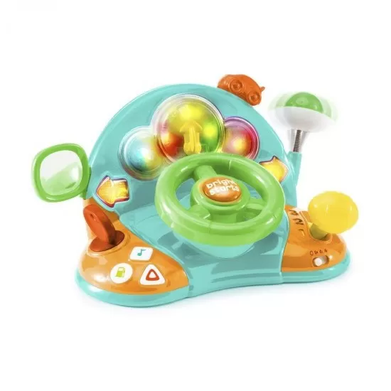 Jucarie multifunctionala cu volan Lights & Colors Driver Bright Starts 