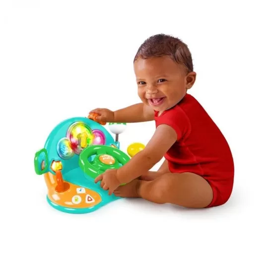Jucarie multifunctionala cu volan Lights & Colors Driver Bright Starts 