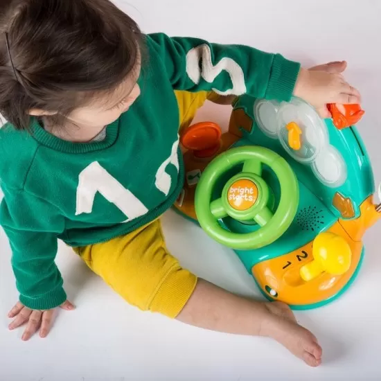 Jucarie multifunctionala cu volan Lights & Colors Driver Bright Starts 