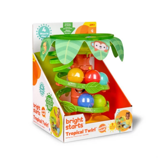 Jucarie tropicala Bright Starts Twirl Ball Play Toy Jucarie tropicala Bright Starts Twirl Ball Play Toy