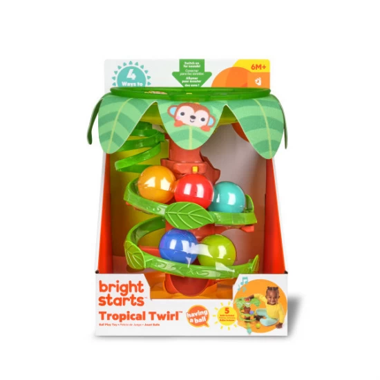 Jucarie tropicala Bright Starts Twirl Ball Play Toy Jucarie tropicala Bright Starts Twirl Ball Play Toy