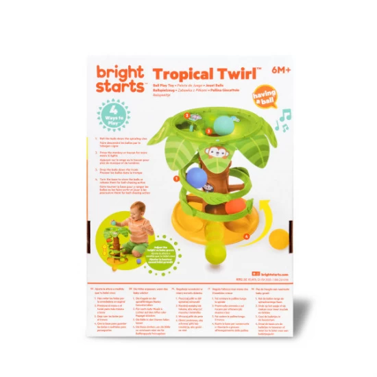 Jucarie tropicala Bright Starts Twirl Ball Play Toy Jucarie tropicala Bright Starts Twirl Ball Play Toy
