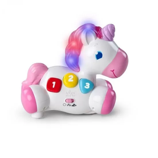 Jucarie bebe Unicornul magic Rock & Glow Bright Starts