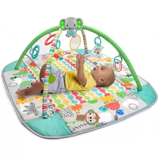Salteluta de activitati 5 in 1 Gym and Ball Pit Totally Tropical Bright Starts Salteluta de activitati 5 in 1 Gym and Ball Pit Totally Tropical Bright Starts