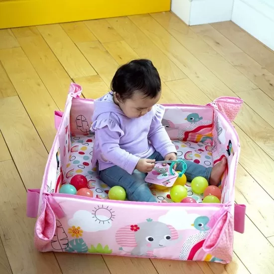 Salteluta de activitati 5 in 1 Gym & Ball Pit Rainbow Tropics Bright Starts Salteluta de activitati 5 in 1 Gym & Ball Pit Rainbow Tropics Bright Starts