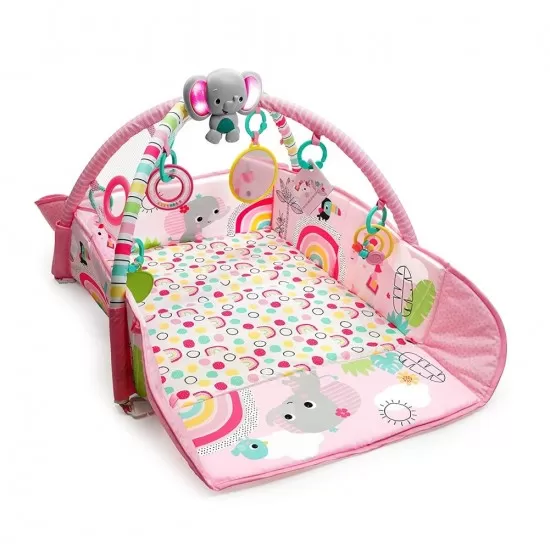 Salteluta de activitati 5 in 1 Gym & Ball Pit Rainbow Tropics Bright Starts Salteluta de activitati 5 in 1 Gym & Ball Pit Rainbow Tropics Bright Starts
