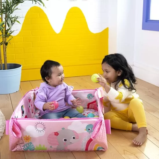 Salteluta de activitati 5 in 1 Gym & Ball Pit Rainbow Tropics Bright Starts Salteluta de activitati 5 in 1 Gym & Ball Pit Rainbow Tropics Bright Starts