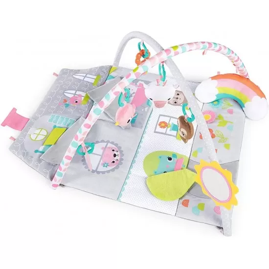 Salteluta de activitati si casuta de papusi Floors of Fun Bright Starts Salteluta de activitati si casuta de papusi Floors of Fun Bright Starts