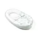 Baby Nest din bumbac organic Doomoo Cocoon Leaves Aqua Green Baby Nest din bumbac organic Doomoo Cocoon Leaves Aqua Green