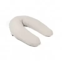 Perna mare 3 in 1 Doomoo Comfy Big Tetra Almond din bumbac organic
