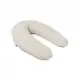 Perna mare 3 in 1 Doomoo Comfy Big Tetra Almond din bumbac organic Perna mare 3 in 1 Doomoo Comfy Big Tetra Almond din bumbac organic