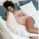 Perna mare 3 in 1 Doomoo Comfy Big Tetra Almond din bumbac organic Perna mare 3 in 1 Doomoo Comfy Big Tetra Almond din bumbac organic