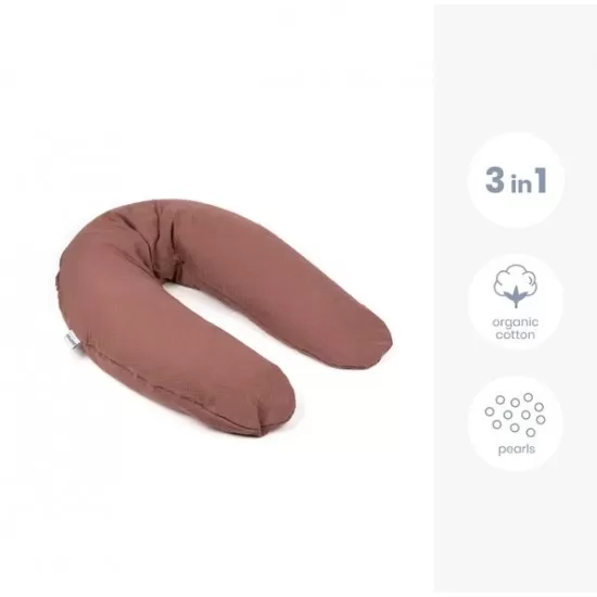 Perna mare 3 in 1 Doomoo Comfy Big Tetra Brick din bumbac organic Perna mare 3 in 1 Doomoo Comfy Big Tetra Brick din bumbac organic