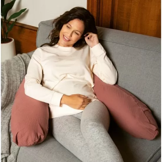 Perna mare 3 in 1 Doomoo Comfy Big Tetra Brick din bumbac organic Perna mare 3 in 1 Doomoo Comfy Big Tetra Brick din bumbac organic