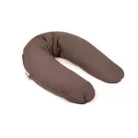 Perna mare 3 in 1 Doomoo Comfy Big Tetra Chocolate din bumbac organic