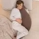 Perna mare 3 in 1 Doomoo Comfy Big Tetra Chocolate din bumbac organic Perna mare 3 in 1 Doomoo Comfy Big Tetra Chocolate din bumbac organic