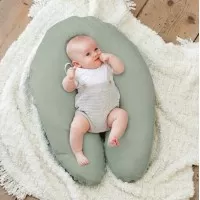 Perna mare 3 in 1 Doomoo Comfy Big Tetra Green din bumbac organic