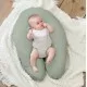 Perna mare 3 in 1 Doomoo Comfy Big Tetra Green din bumbac organic Perna mare 3 in 1 Doomoo Comfy Big Tetra Green din bumbac organic