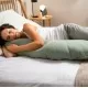 Perna mare 3 in 1 Doomoo Comfy Big Tetra Green din bumbac organic Perna mare 3 in 1 Doomoo Comfy Big Tetra Green din bumbac organic