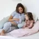 Perna mare pentru gravide si bebelusi 3 in 1 bumbac organic Doomoo Buddy Cloudy Kaki Perna mare pentru gravide si bebelusi 3 in 1 bumbac organic Doomoo Buddy Cloudy Kaki