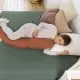 Perna mare pentru gravide si bebelusi 3 in 1 Doomoo bumbac organic Buddy Tetra Jersey Terracotta Perna mare pentru gravide si bebelusi 3 in 1 Doomoo bumbac organic Buddy Tetra Jersey Terracotta