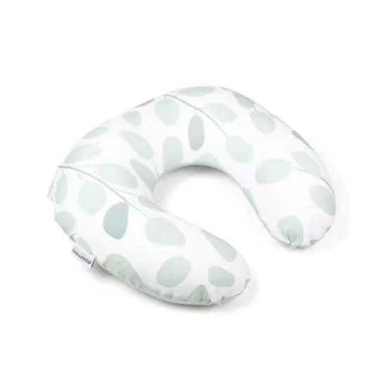 Perna pentru alaptat 2 in 1 Doomoo Softy Leaves Aqua Green Perna pentru alaptat 2 in 1 Doomoo Softy Leaves Aqua Green