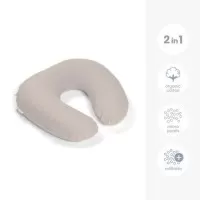 Perna pentru alaptat 2 in 1 Softy Tetra Jersay Sand Doomoo