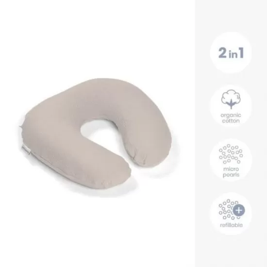 Perna pentru alaptat 2 in 1 Softy Tetra Jersay Sand Doomoo Perna pentru alaptat 2 in 1 Softy Tetra Jersay Sand Doomoo
