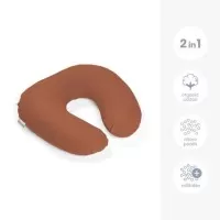Perna pentru alaptat 2 in 1 Softy Tetra Jersay Terracotta Doomoo