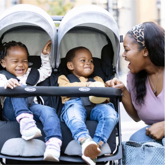 Carucior gemeni Graco DuoRider Steeple Gray