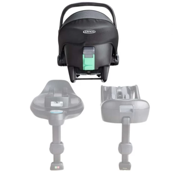 Scoica auto Graco SnugLite Midnight, 40-75 cm, certificata R129