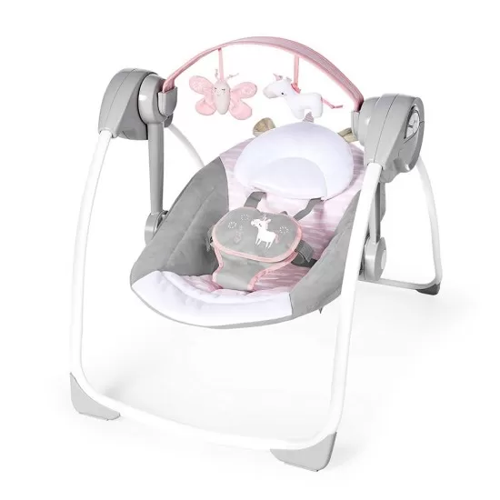Leagan portabil Comfort 2 Go Flora the Unicorn Ingenuity Leagan portabil Comfort 2 Go Flora the Unicorn Ingenuity