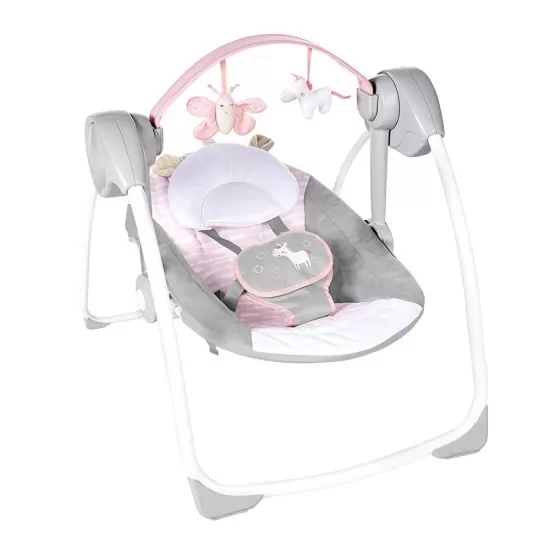 Leagan portabil Comfort 2 Go Flora the Unicorn Ingenuity Leagan portabil Comfort 2 Go Flora the Unicorn Ingenuity