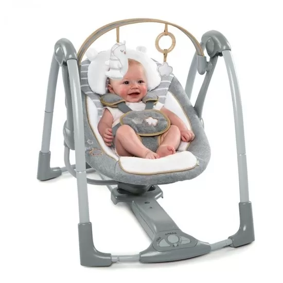 Leagan portabil Swing 'n Go Portable Swing Bella Teddy Ingenuity Leagan portabil Swing 'n Go Portable Swing Bella Teddy Ingenuity